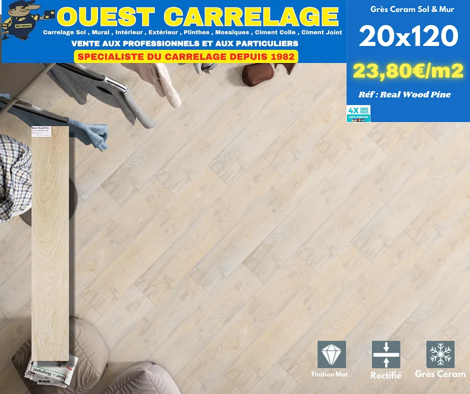 CARRELAGE EFFET BOIS PARQUET