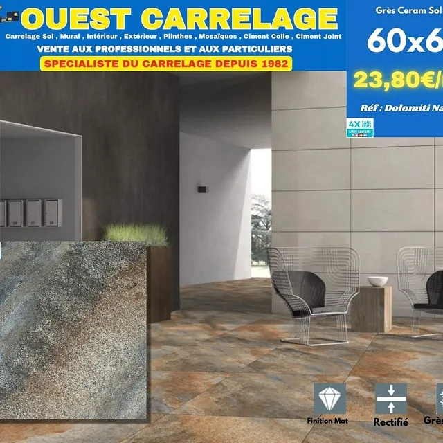 carrelage sol PIERRE ARDOISE