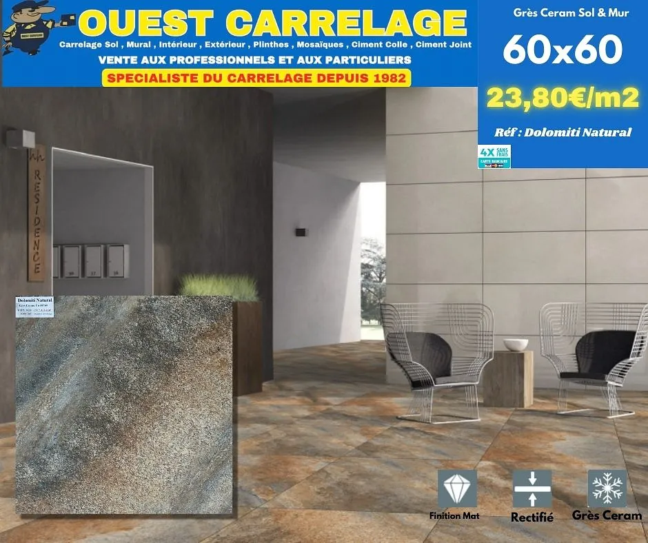 carrelage sol PIERRE ARDOISE