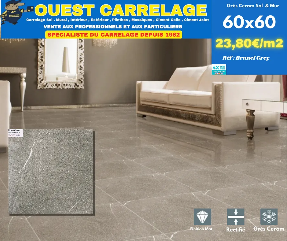 carrelage sol pierre gris