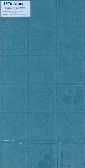 CARRELAGE MURAL MOTIF BLEU