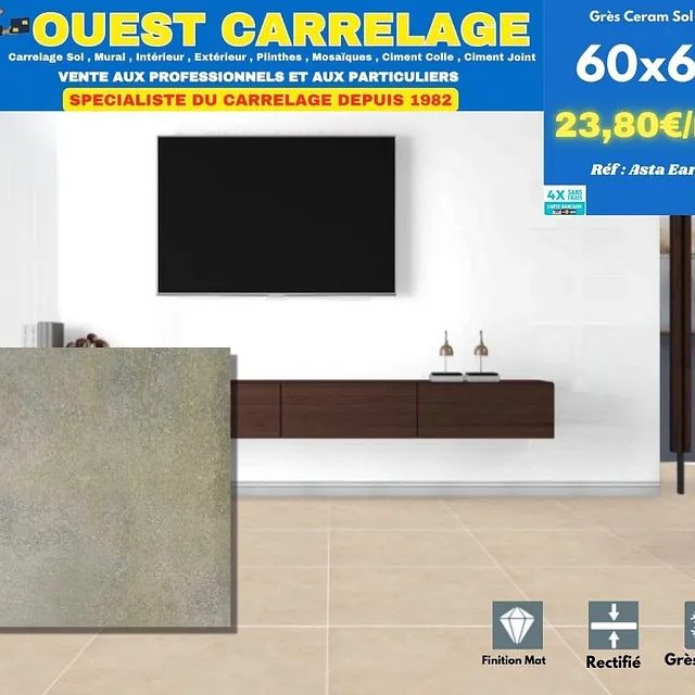 carrelage sol PIERRE BEIGE