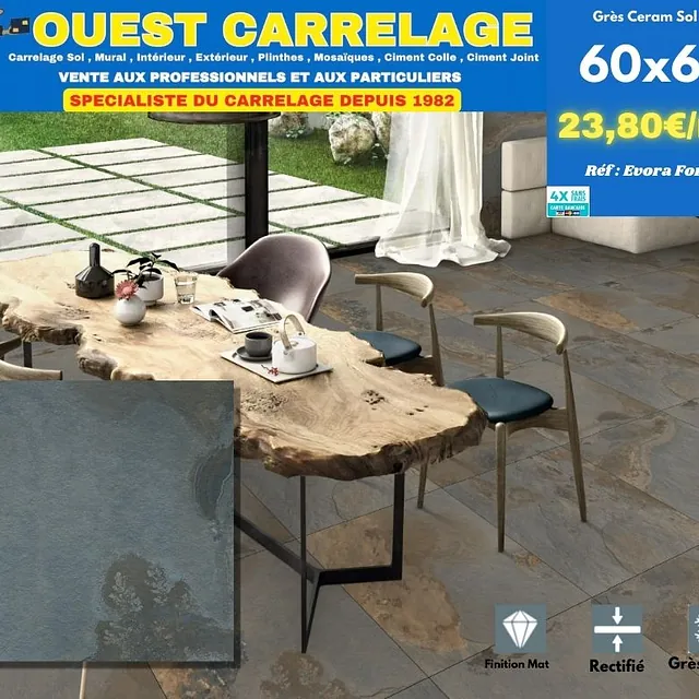 carrelage sol PIERRE ARDOISE