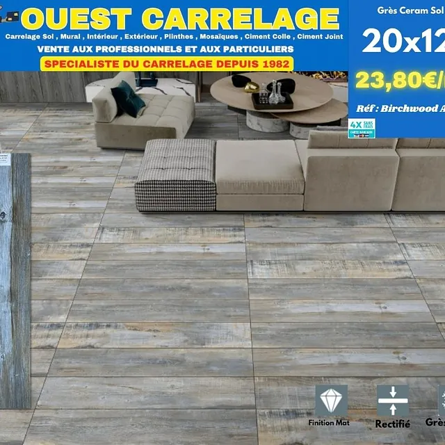 CARRELAGE EFFET BOIS PARQUET