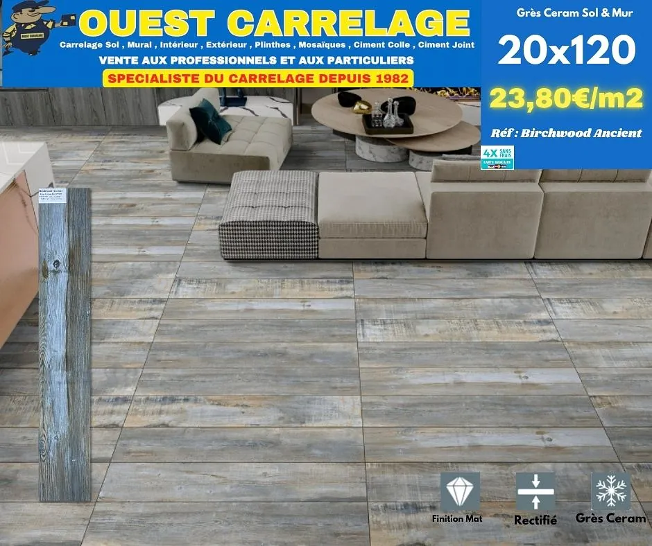 CARRELAGE EFFET BOIS PARQUET