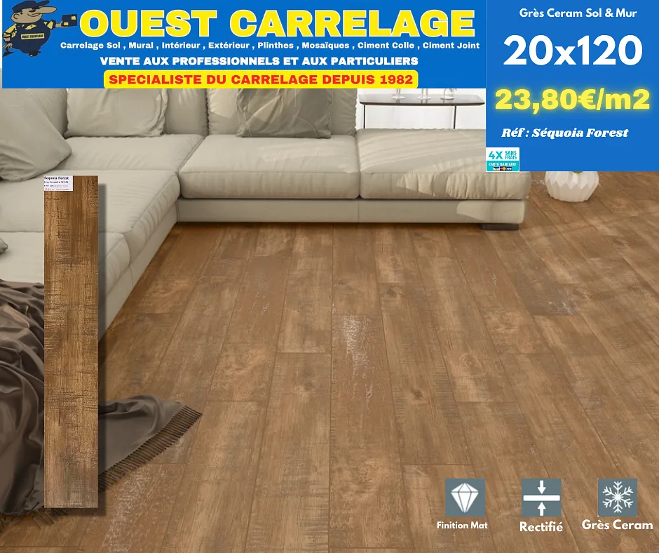 CARRELAGE EFFET BOIS PARQUET