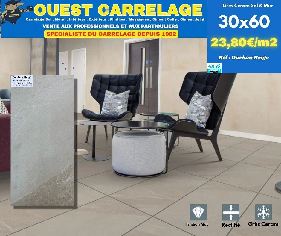 carrelage sol pierre BEIGE