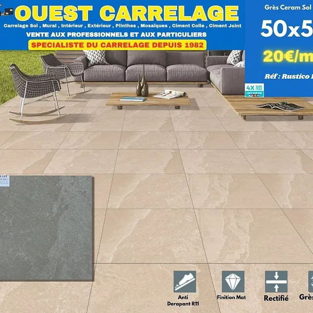 carrelage sol pierre beige