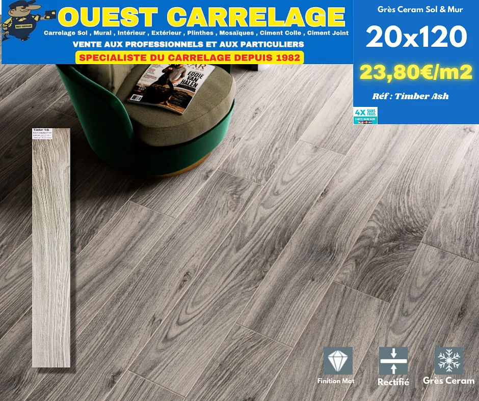 CARRELAGE EFFET BOIS PARQUET