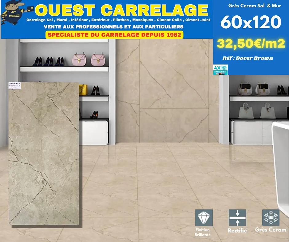 carrelage sol marbre BEIGE