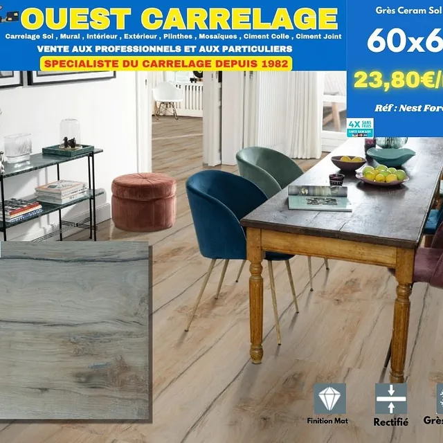 CARRELAGE EFFET BOIS PARQUET