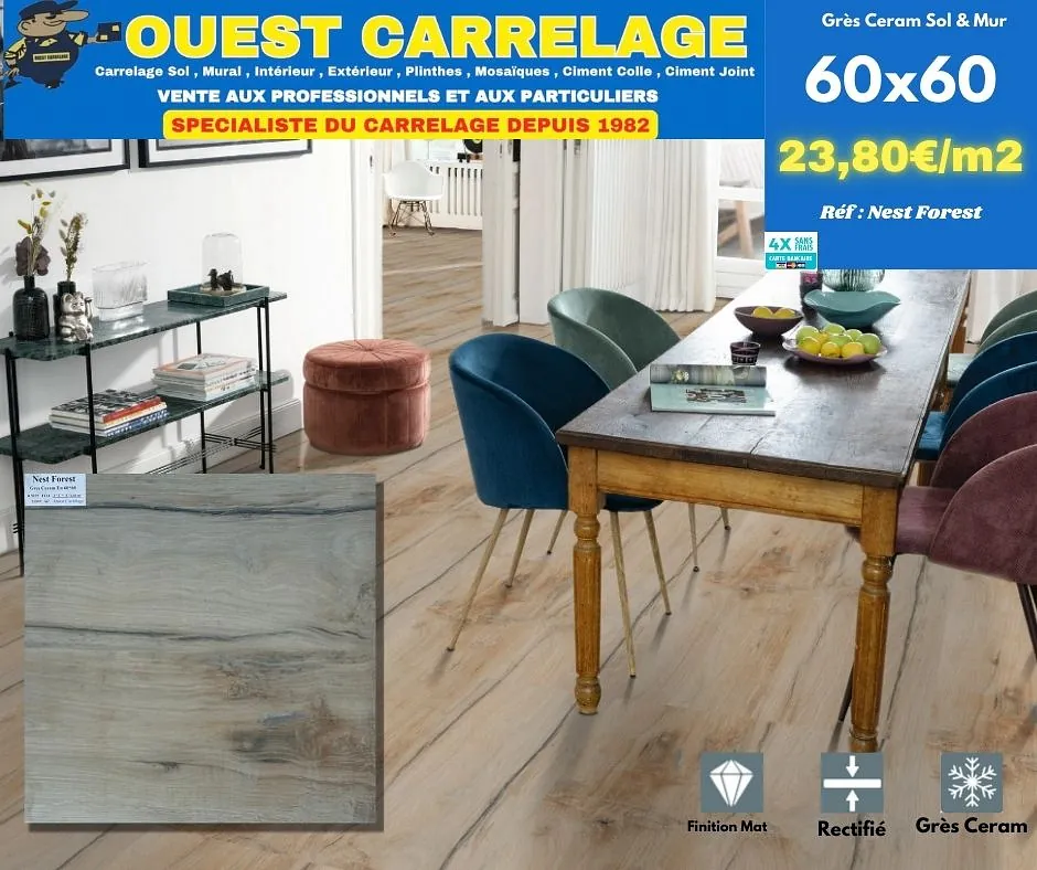 CARRELAGE EFFET BOIS PARQUET