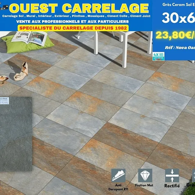 carrelage sol pierre 