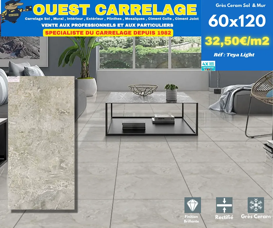 carrelage sol marbre GRIS