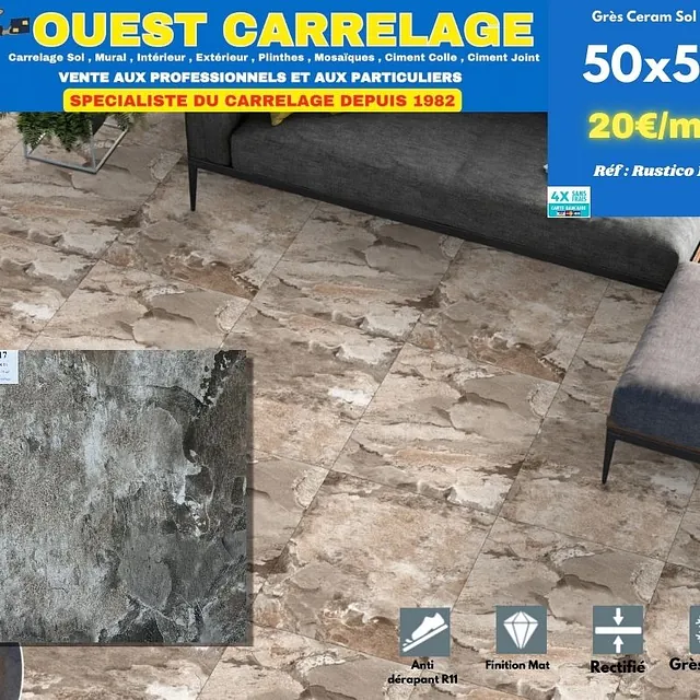 carrelage sol pierre 