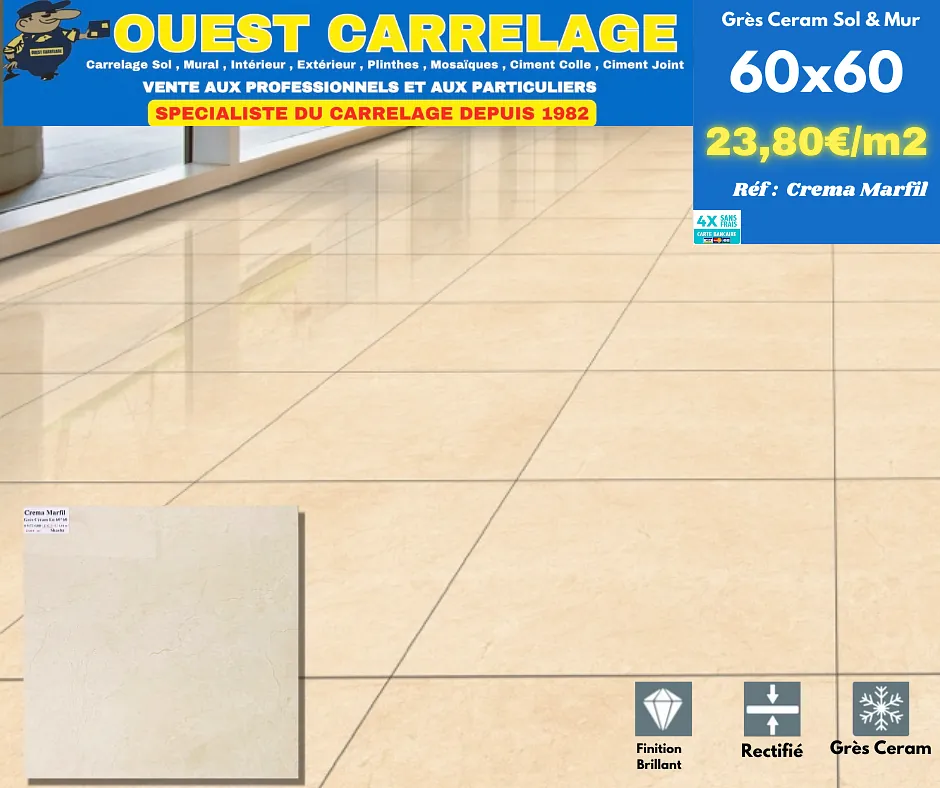 carrelage sol marbre BEIGE
