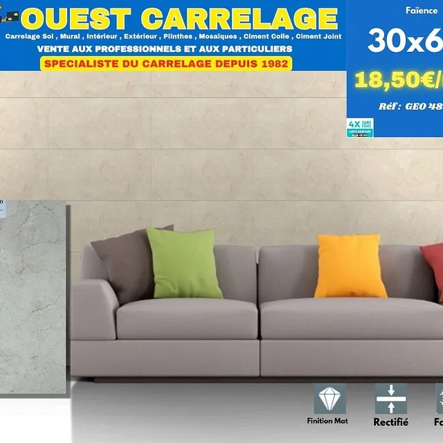 CARRELAGE MURAL PIERRE BEIGE