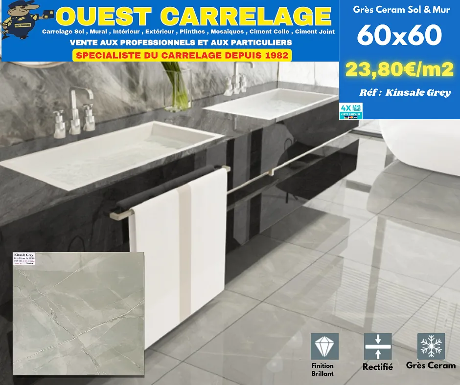 carrelage sol marbre GRIS
