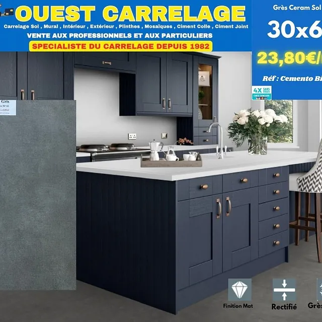 carrelage sol beton GRIS