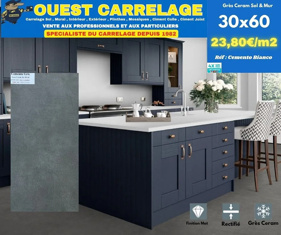 carrelage sol beton GRIS