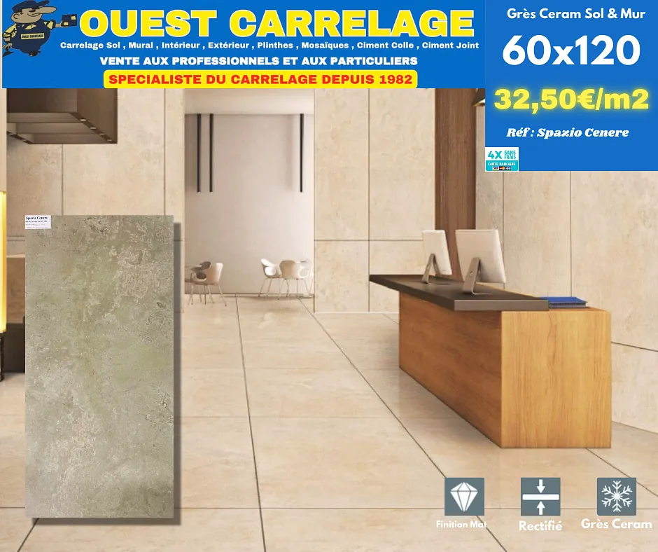 carrelage sol pierre BEIGE