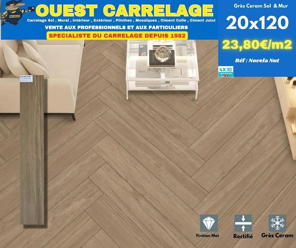 CARRELAGE EFFET BOIS PARQUET