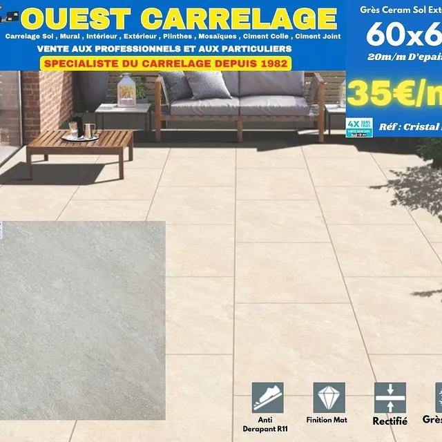 carrelage sol pierre BEIGE