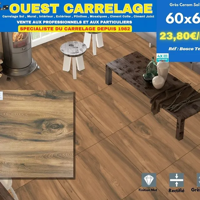 CARRELAGE EFFET BOIS PARQUET