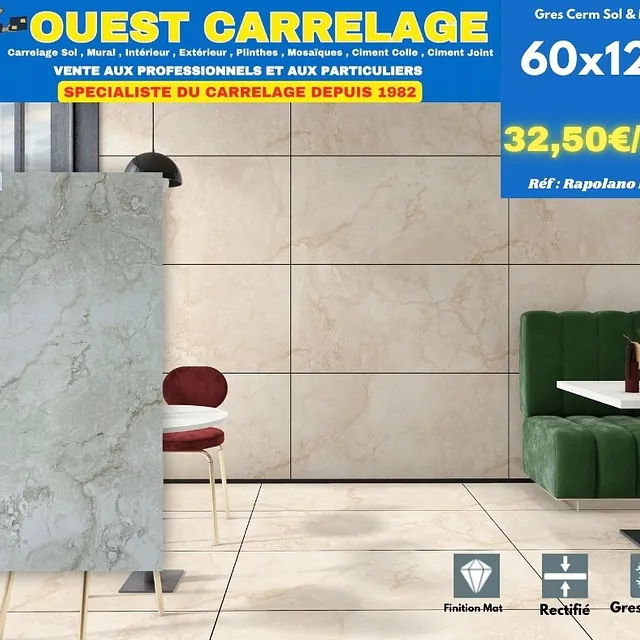 carrelage sol pierre BEIGE 