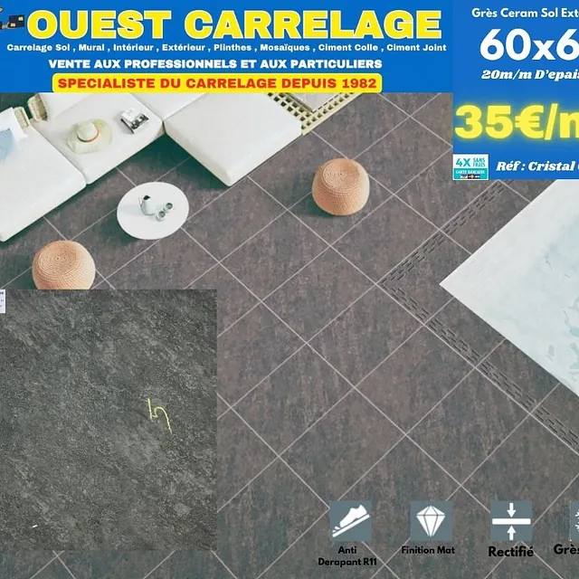 carrelage sol pierre ANTHRACITE