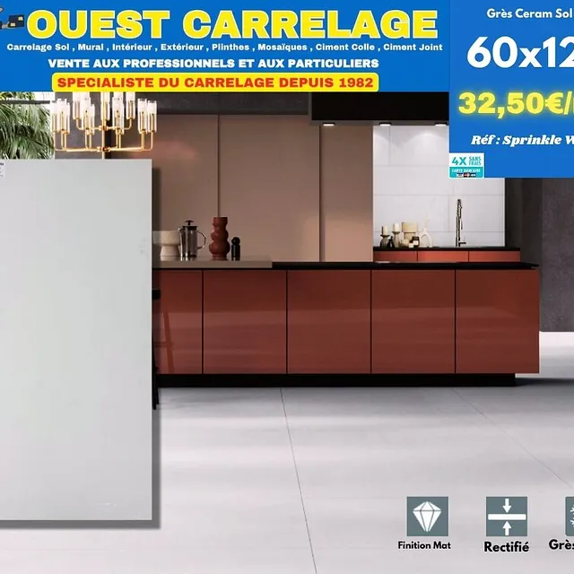 carrelage sol EFFET METAL